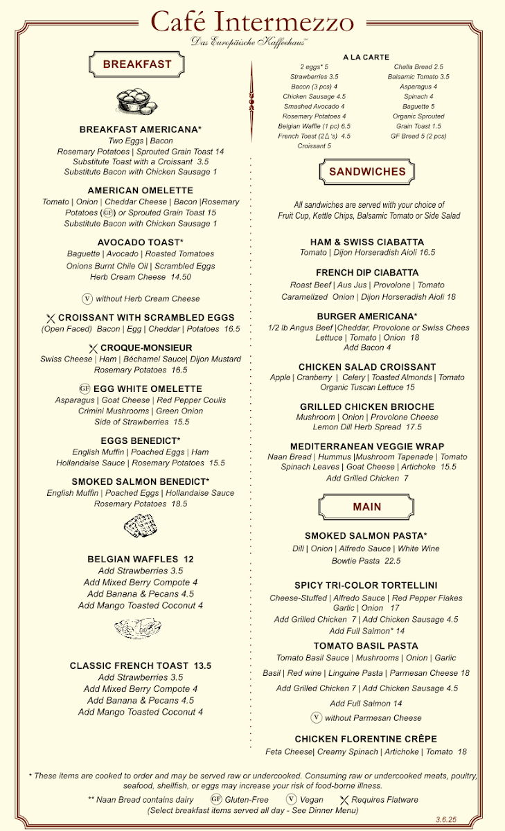 Café Intermezzo - Nashville Menu - Image 3